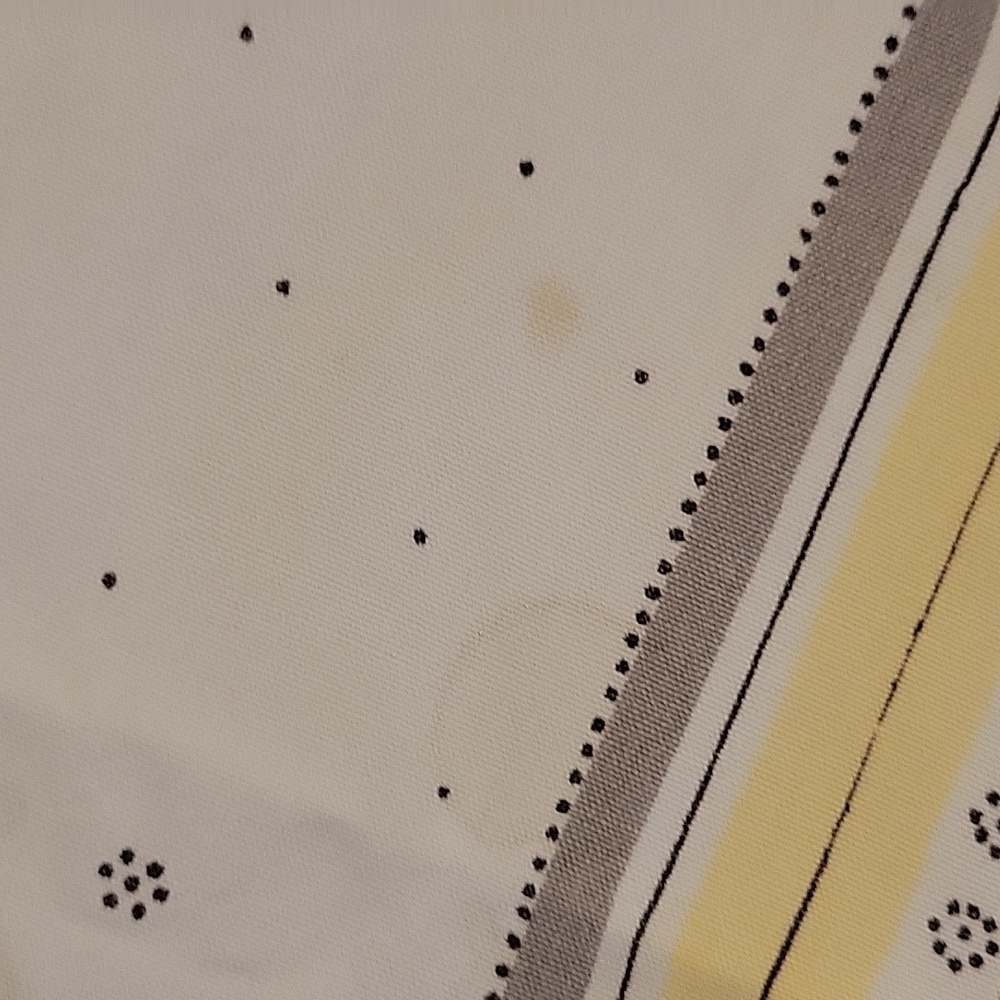 Vintage Floral Square Tablecloth with Yellow and Pink Rose Accents - Picture 10 of 12